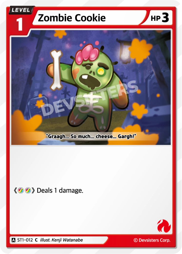 Image for Zombie Cookie (ST1-012) [Starter Deck RED] - CookieRun: Braverse TCG