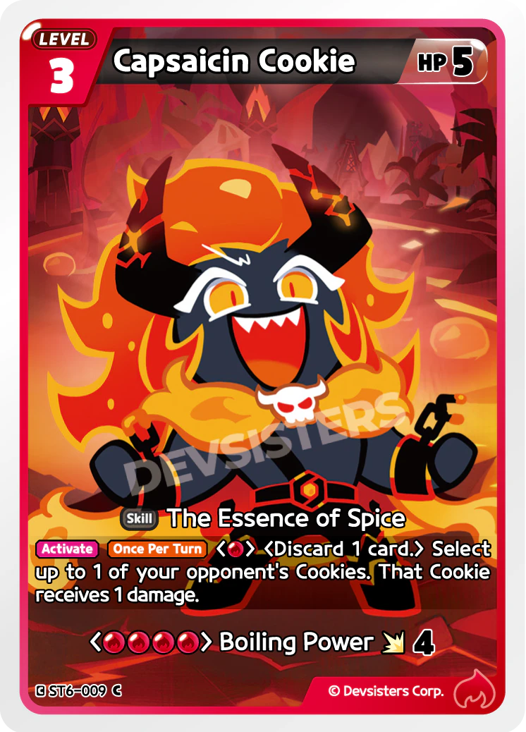 Image for Capsaicin Cookie (ST6-009) [Flames of Immortality] - CookieRun: Braverse TCG