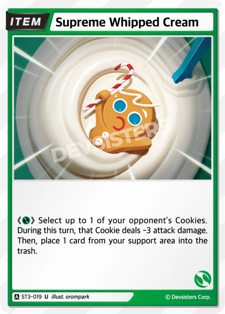 Image for Supreme Whipped Cream (ST3-019) [Starter Deck GREEN] - CookieRun: Braverse TCG