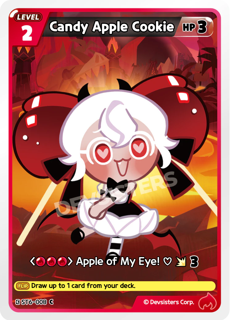 Image for Candy Apple Cookie (ST6-008) [Flames of Immortality] - CookieRun: Braverse TCG