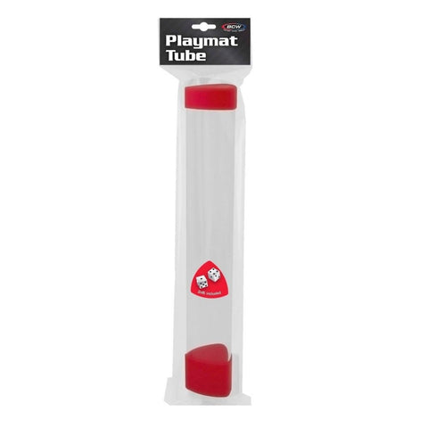 Image for BCW Playmat Tube with Dice Cap - Red