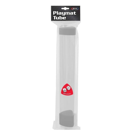 Image for BCW Playmat Tube with Dice Cap - White