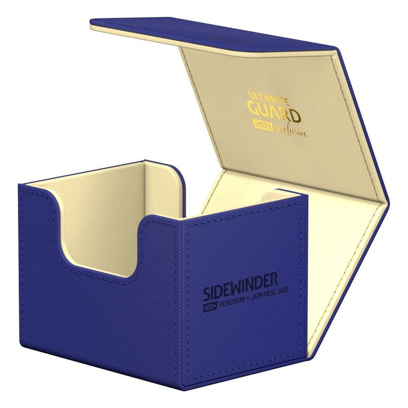 Image for Ultimate Guard 2021 Exclusive Sidewinder XenoSkin Japanese Deck Case - Blue (Holds 100+) [Ultimate Guard Deck Boxes]
