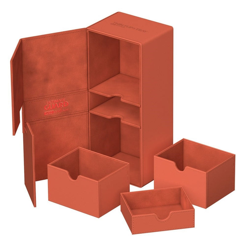 Image for Twin Flip 'n' Tray Deck Case - Dark Orange (Holds 266+) [Ultimate Guard Deck Boxes]