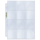 Ultra PRO: Platinum Hologram Small 12-Pocket Pages - 3-Holes (2-1/4" x 2-1/2" / 100-Pack)