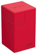 Image for Flip 'n' Tray XenoSkin Monocolor - Red (Holds 100+) [Ultimate Guard Deck Boxes]