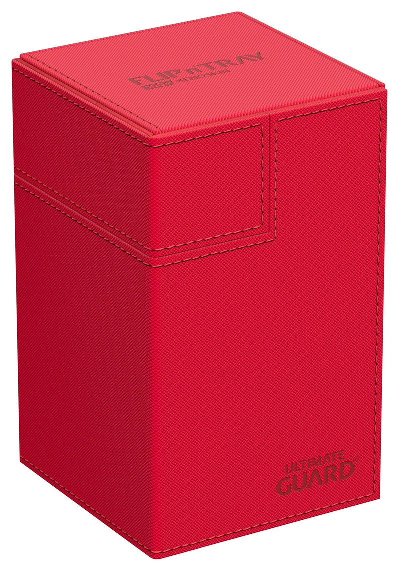 Image for Flip 'n' Tray XenoSkin Monocolor - Red (Holds 100+) [Ultimate Guard Deck Boxes]