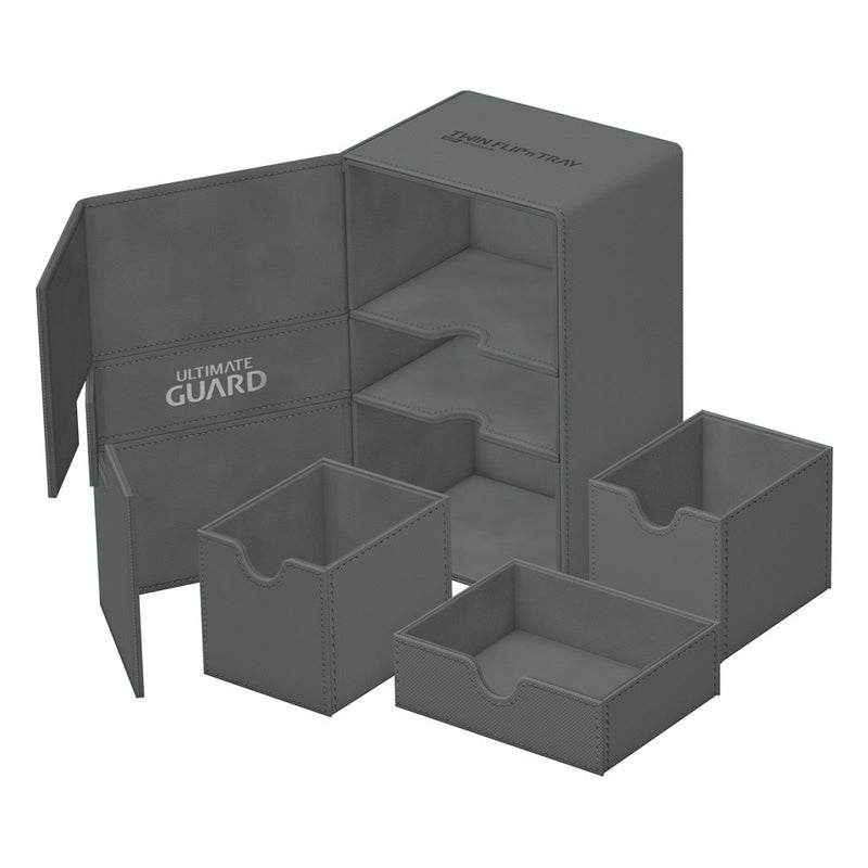 Image for Twin Flip`n`Tray XenoSkin Monocolor - Grey (Holds 160+) [Ultimate Guard Deck Boxes]