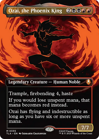 Ozai, the Phoenix King (0335) (Borderless) [Avatar: The Last Airbender]