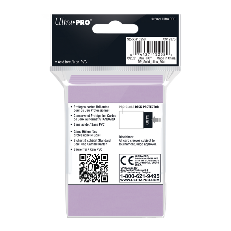 lilac card sleeves Ultra PRO: Standard 50ct Sleeves
