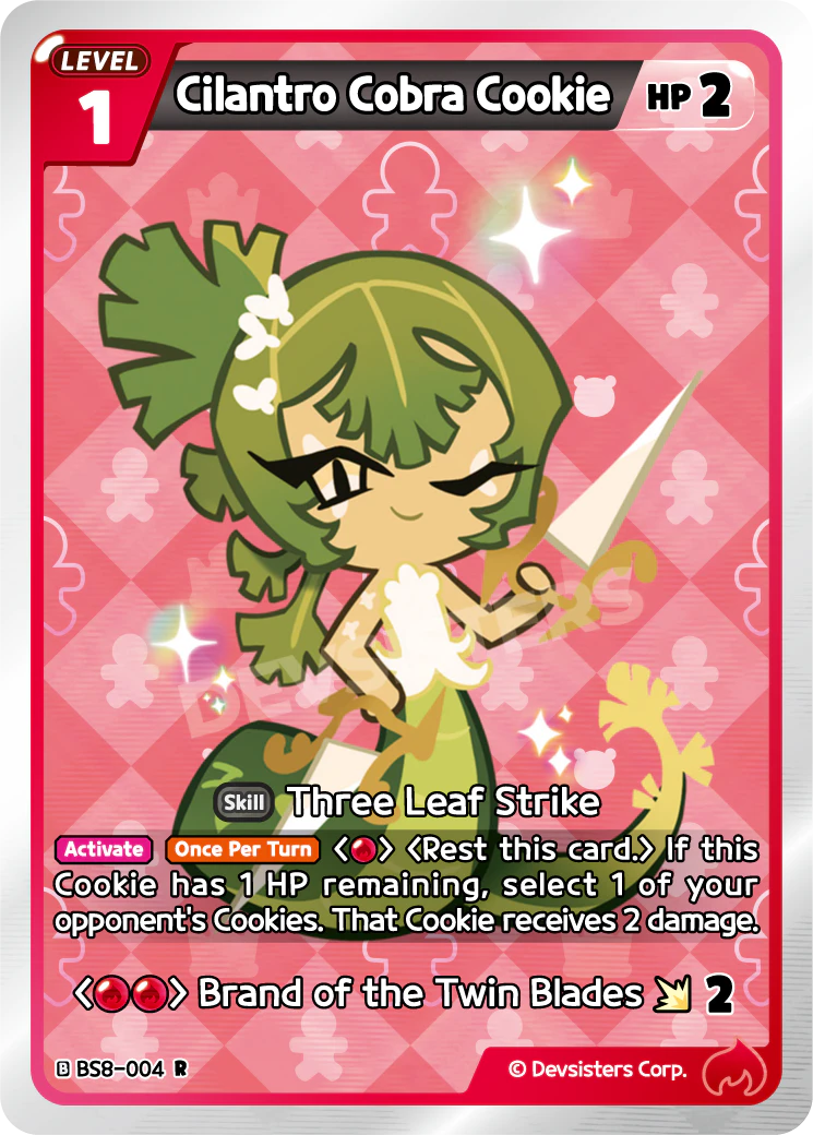 Image for Cilantro Cobra Cookie (BS8-004) [Land of Fire & Ruin, Realm of Apathy] - CookieRun: Braverse TCG