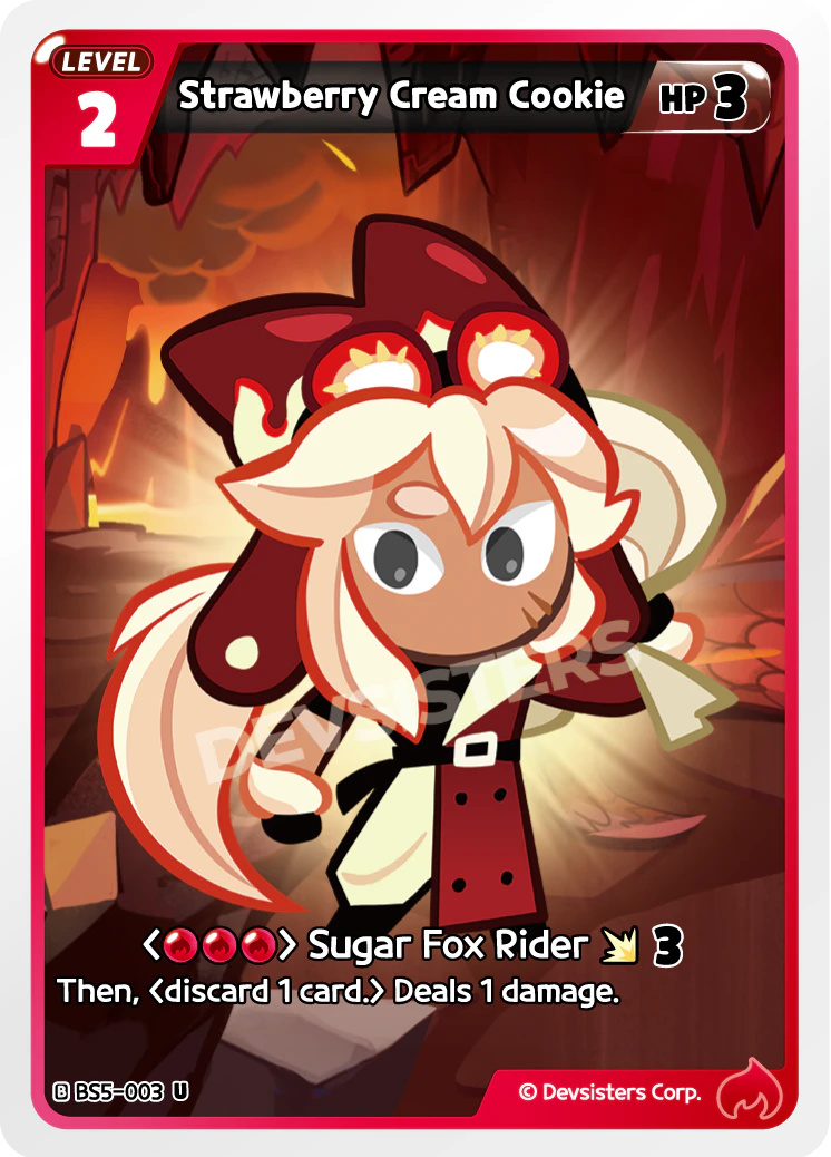 Image for Strawberry Cream Cookie (BS5-003) [Operation Timeguard] - CookieRun: Braverse TCG