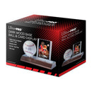 Ultra PRO: Display - Baseball & Card Wood Base (Dark Wood Brown)
