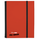 Ultra PRO: Flip PRO-Binder 4-Pocket Side-Loading (Red / White)