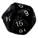 Ultra PRO: Plush D20 - Jumbo Novelty Die (Black)