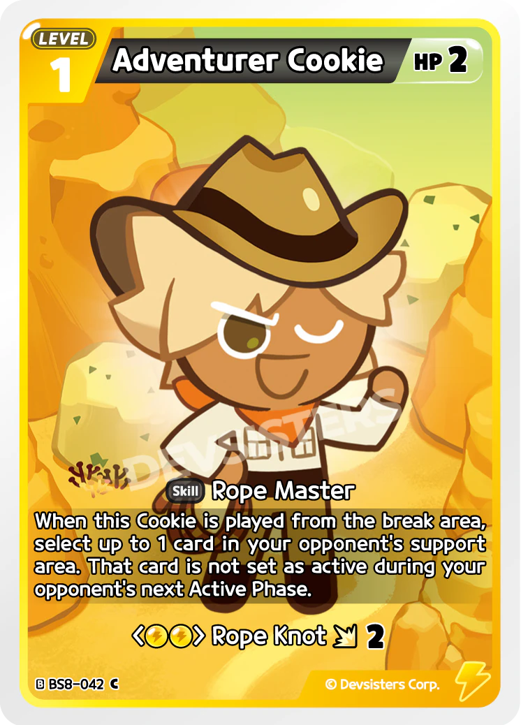 Image for Adventurer Cookie (BS8-042) [Land of Fire & Ruin, Realm of Apathy] - CookieRun: Braverse TCG