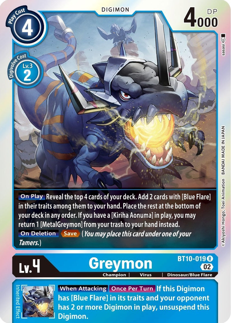 digimon cards greymon Greymon [BT10-019] [Xros Encounter]