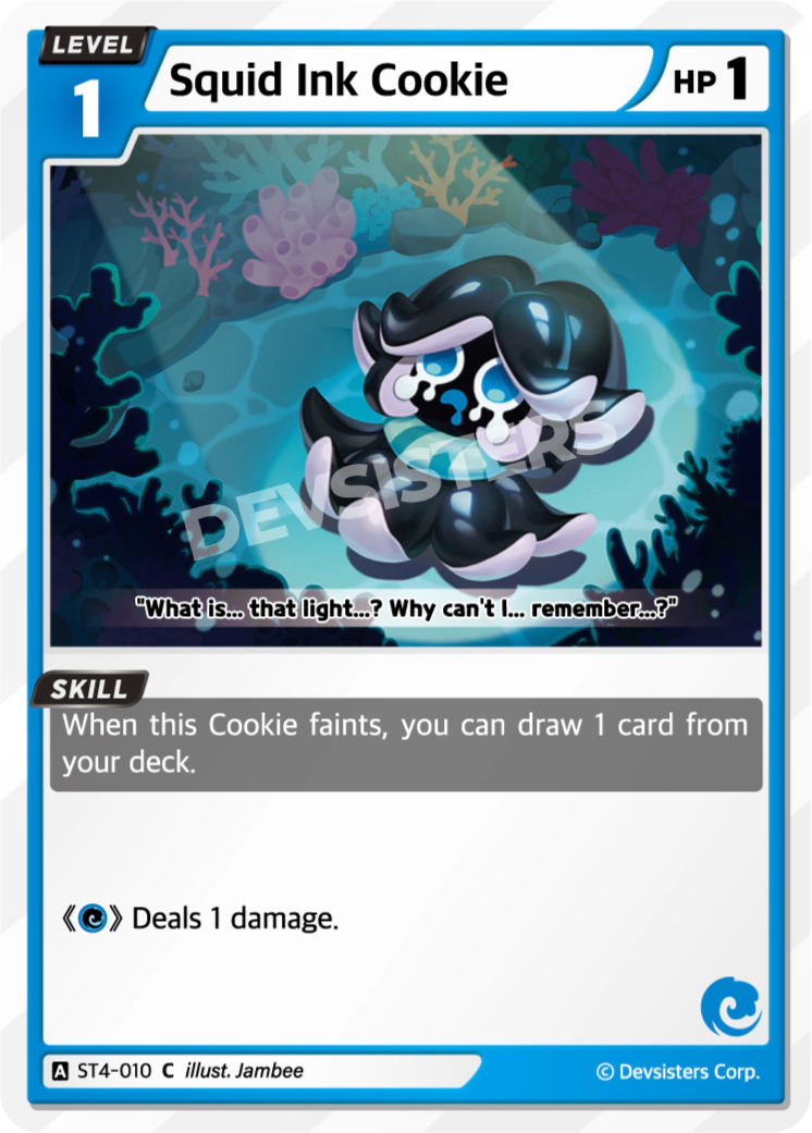 Image for Squid Ink Cookie (ST4-010) [Starter Deck BLUE] - CookieRun: Braverse TCG