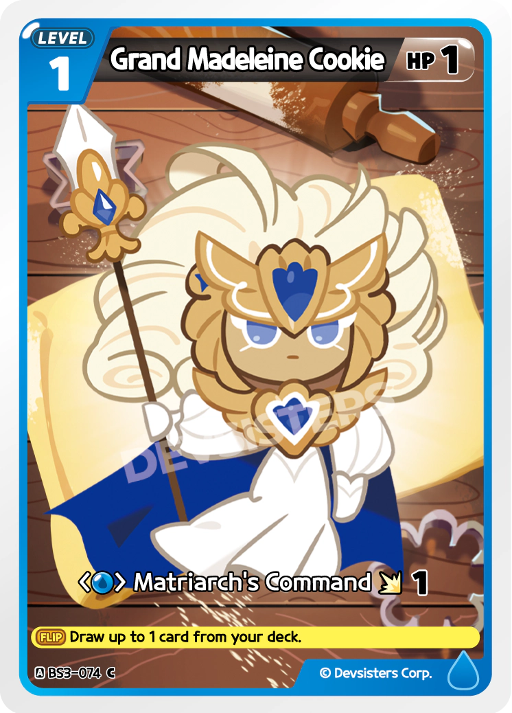 Image for Grand Madeleine Cookie (BS3-074) [Age of Heroes and Kingdoms] - CookieRun: Braverse TCG