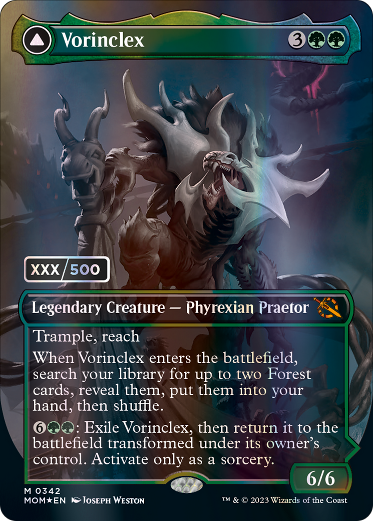mtg march of the machines serialized cards Vorinclex // The Grand Evolution (SERIALIZED)(FOIL) : 0342 MARCH OF THE MACHINE