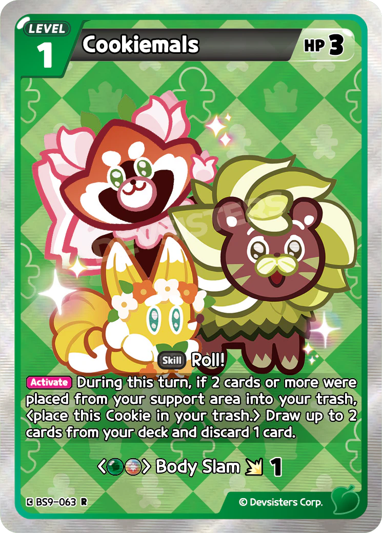 Image for Cookiemals (BS9-063) [A Game of Truth and Deceit] - CookieRun: Braverse TCG