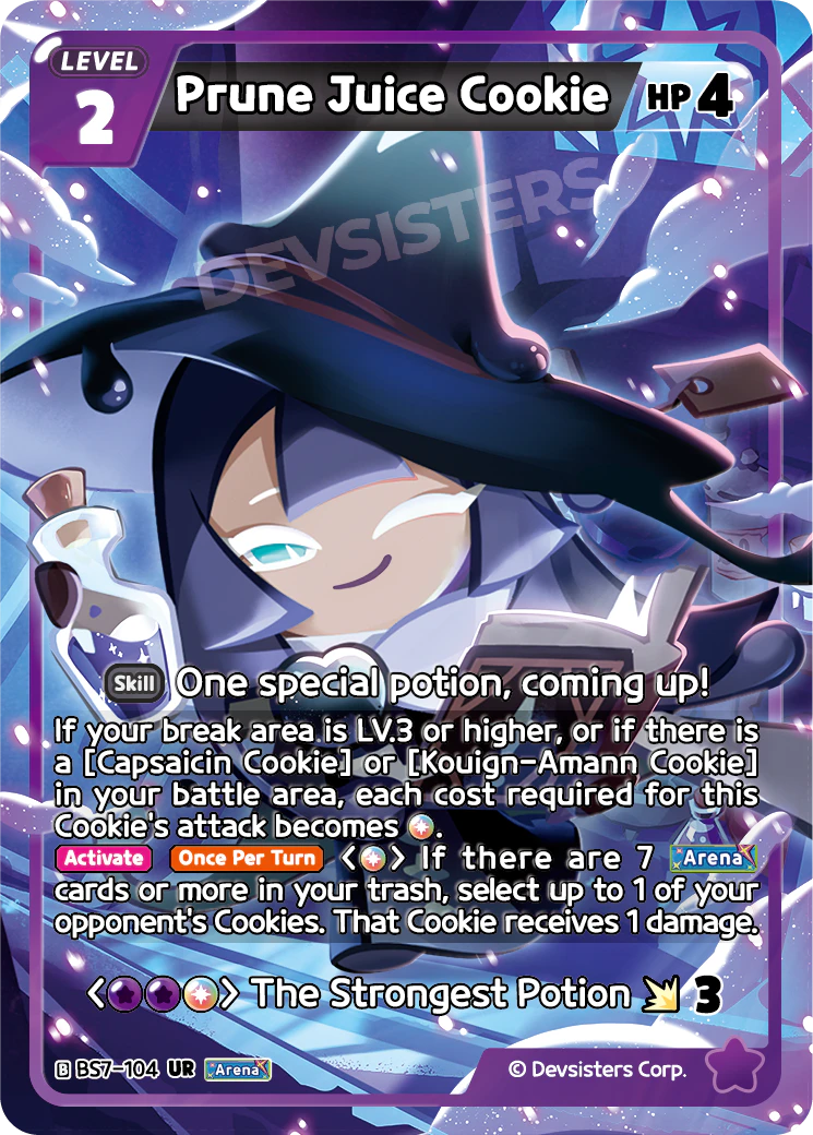 Image for Prune Juice Cookie (BS7-104) [Arena of Glory] - CookieRun: Braverse TCG