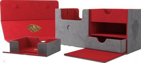 Image for GameGenic x Tolarian Community College - The Academic Grey/Red (Holds 133+)