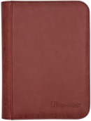 Ultra PRO: 4-Pocket Premium Zippered PRO-Binder - Suede Collection (Ruby)
