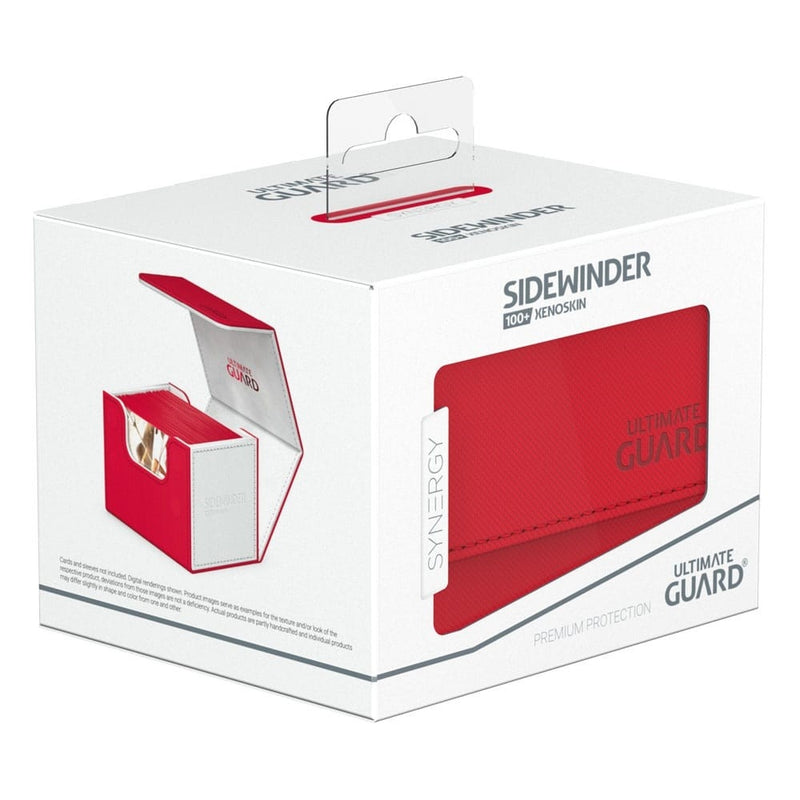 Image for Synergy Sidewinder Xenoskin Deck Case 100+ - Red/White [Ultimate Guard Deck Boxes]
