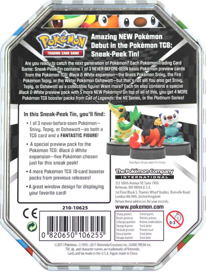 pokemon tepig card Black & White