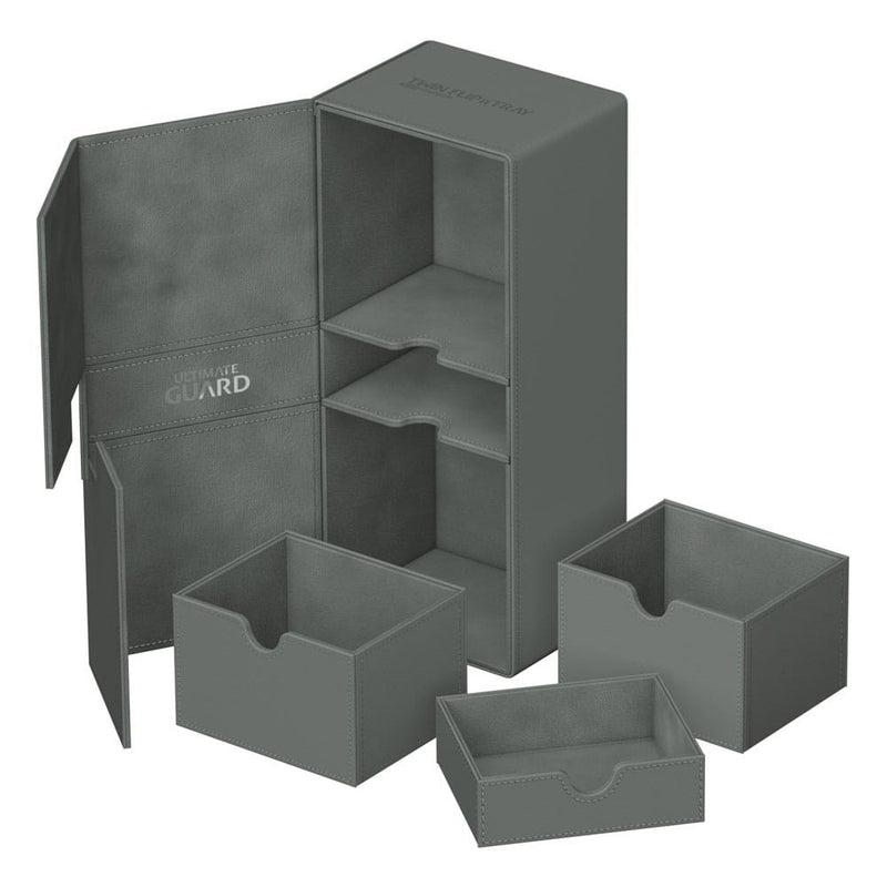 Image for Twin Flip`n`Tray - Grey (Holds 266+) [Ultimate Guard Deck Boxes]