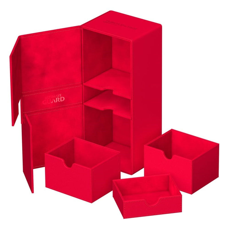 Image for Twin Flip`n`Tray - Red (Holds 266+) [Ultimate Guard Deck Boxes]