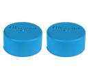 Ultra PRO: Playmat Tube Caps - Bright Blue (2-Pack)