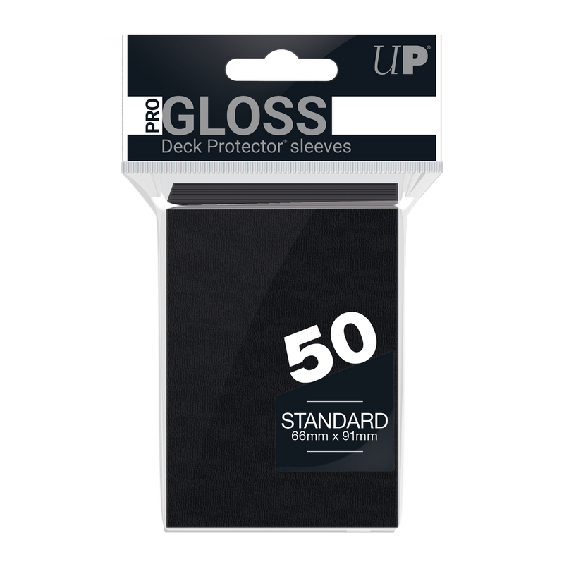 Ultra PRO: Standard 50ct Sleeves - PRO-Gloss (Black)