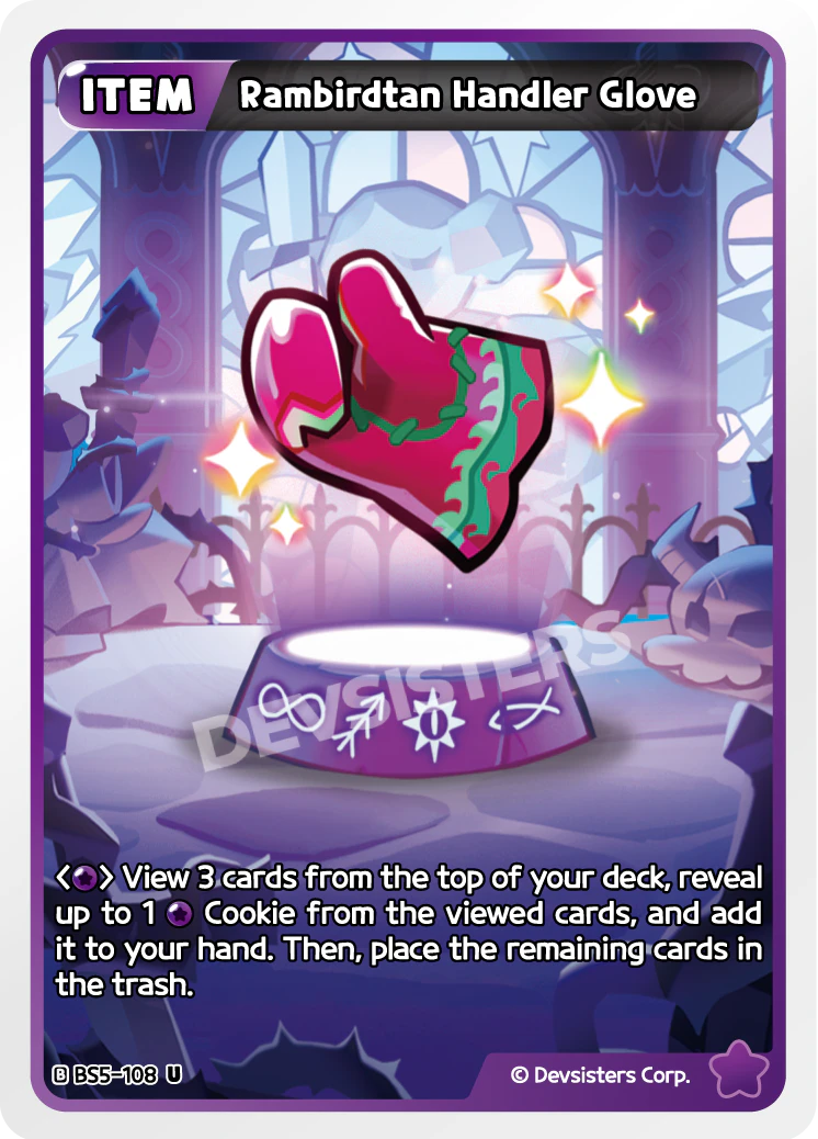 Image for Rambirdtan Handler Glove (BS5-108) [Operation Timeguard] - CookieRun: Braverse TCG