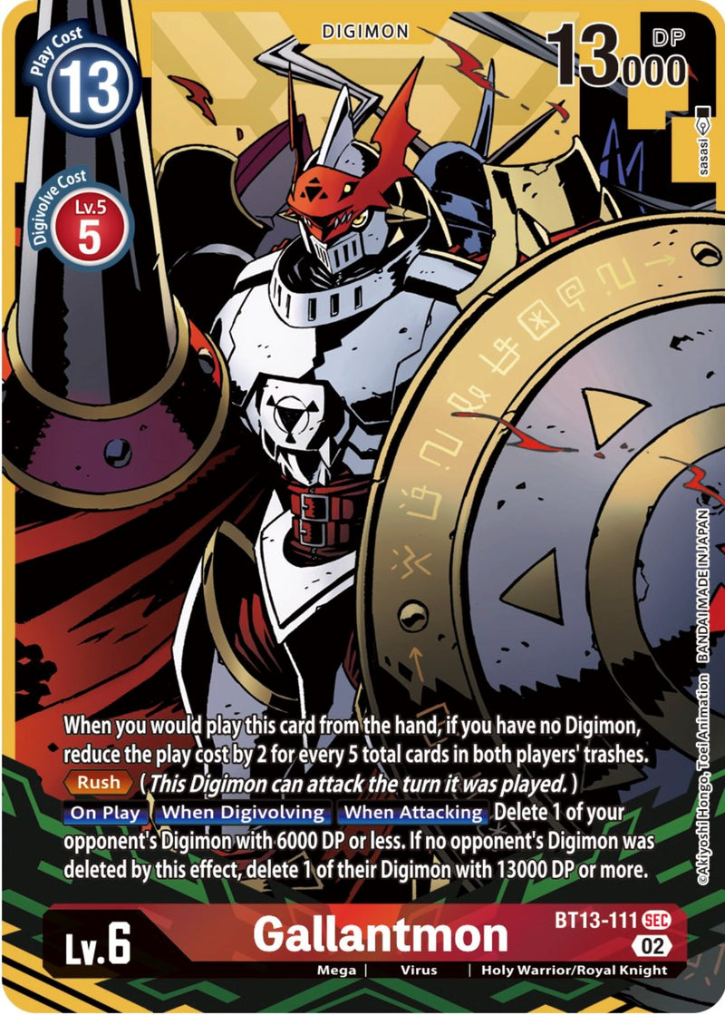 gallantmon digimon card Digital Monster BO-500 2001 NM Japanese r853 More information coming soon. Digimon Card Game ST-7 Starter
