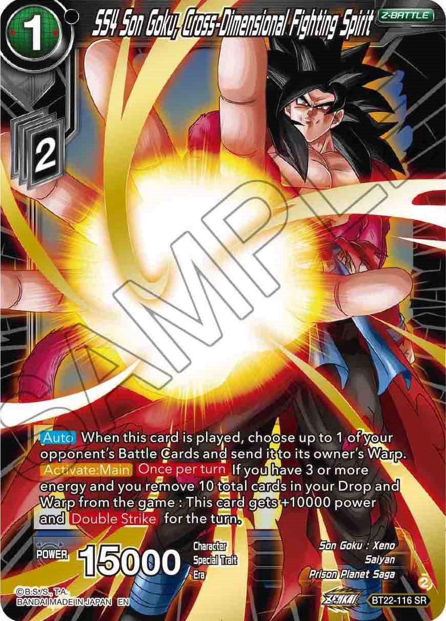 SS4 Son Goku, Cross Dimensional Fighting Spirit (BT22-116) [Critical B