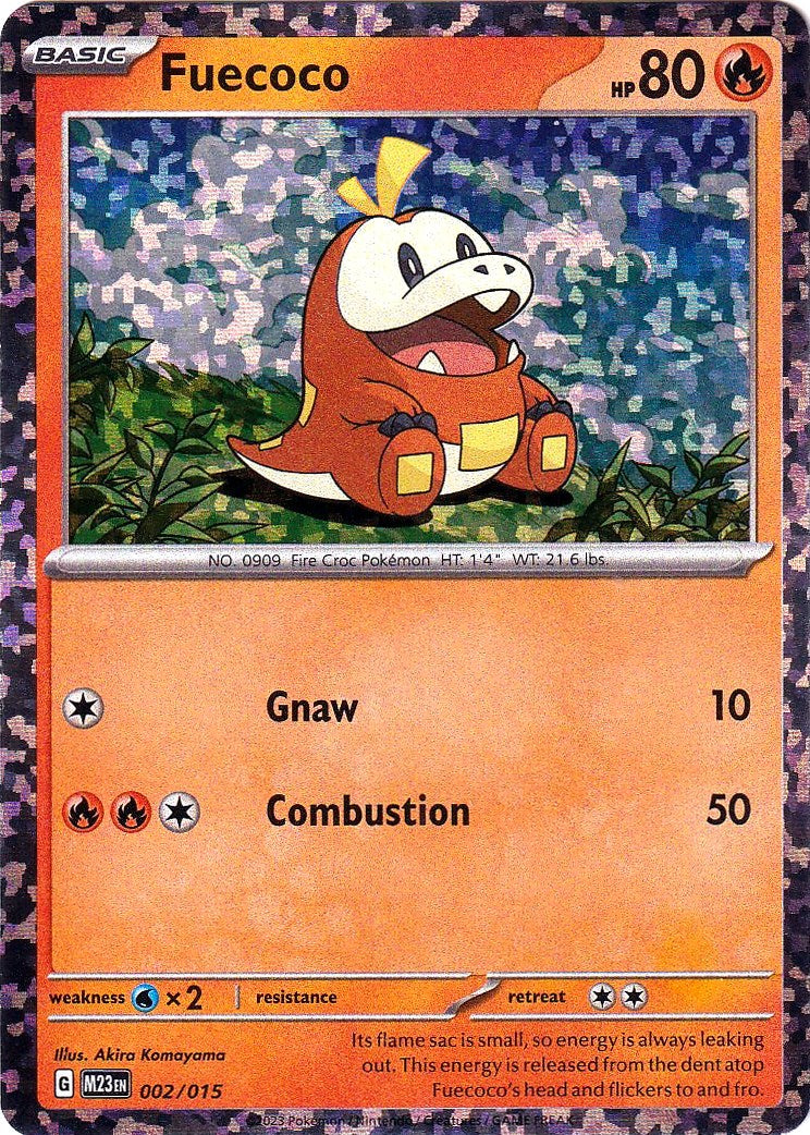 fuecoco pokemon card value 002 015 Fuecoco 002/015 McDonald's 2023 Holo