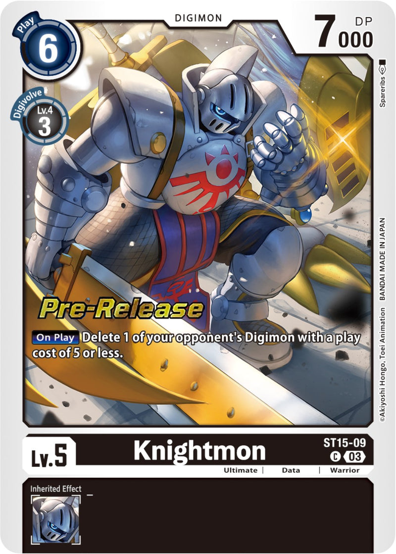 anime card sleeves mtg Knightmon [ST15-09] [Starter Deck: Dragon of Courage Pre-Release Cards
