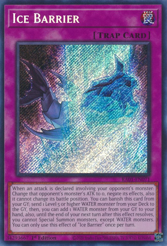 yugioh cards ice barrier RC04-AE072 Ice Barrier (UL)