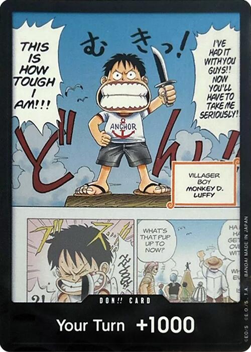 DON!! Card (Young Luffy) (Devil Fruits Collection Vol. 1) [One Piece P