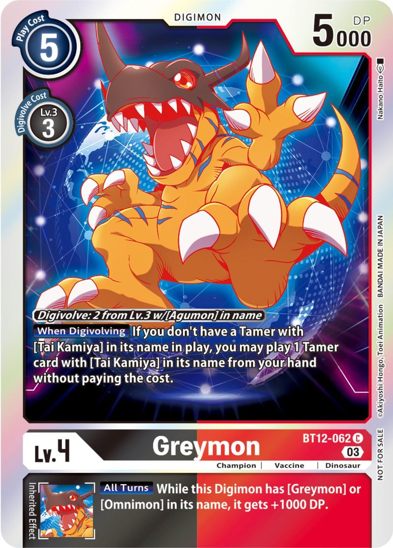 digimon card game greymon Greymon (AD1-001) | DigimonCardGame Wiki