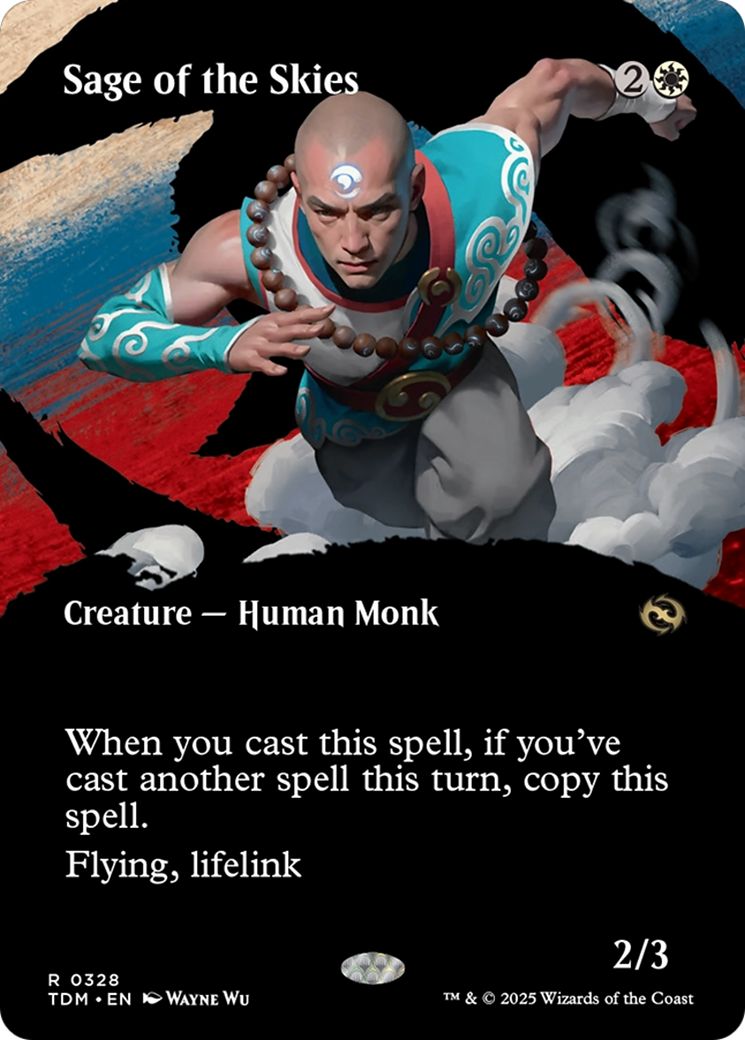 Sage of the Skies (Borderless) [Tarkir: Dragonstorm]