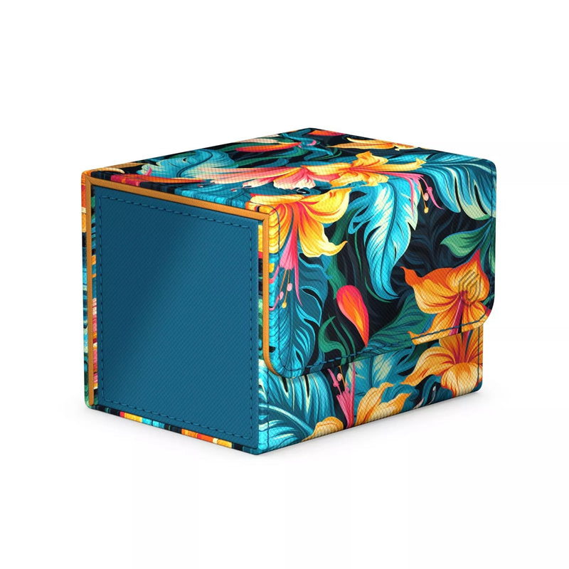 Image for Sidewinder 100+ Floral Places Deck Box - Tulum Blue [Ultimate Guard Deck Boxes]