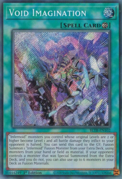 alt art yugioh cards Void Imagination (Alternate Art) [BLTR-EN102] Secret Rare