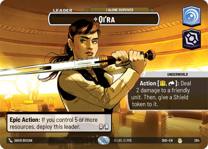 Qi'ra - I Alone Survived (264) (Showcase) (264) [Shadows of the Galaxy]