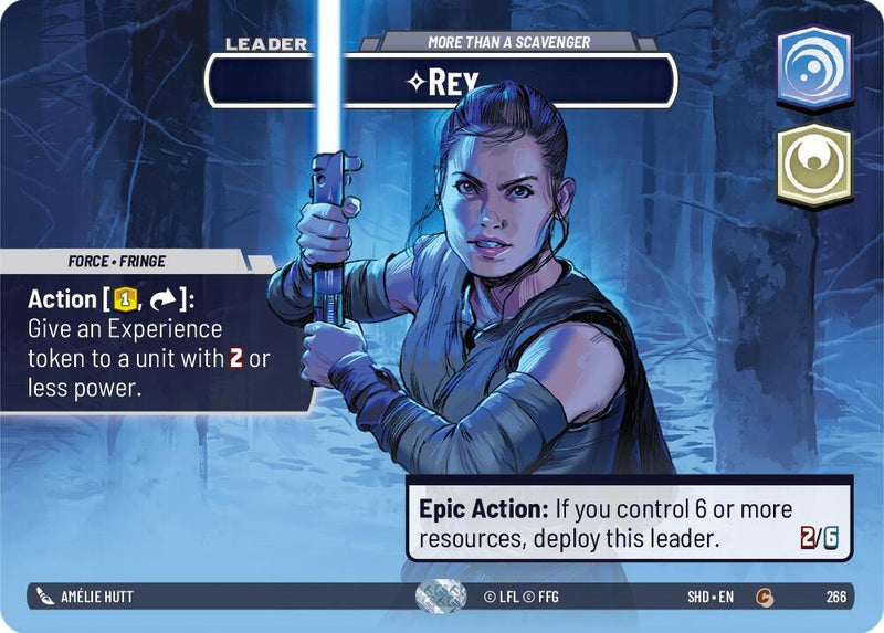 Rey - More Than a Scavenger (266) (Showcase) (266) [Shadows of the Galaxy]