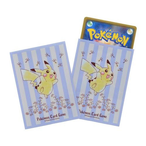 Card Sleeves - Pikachu Flowers in Full Bloom (64-Pack) (Pokemon Center Japan Exclusive)