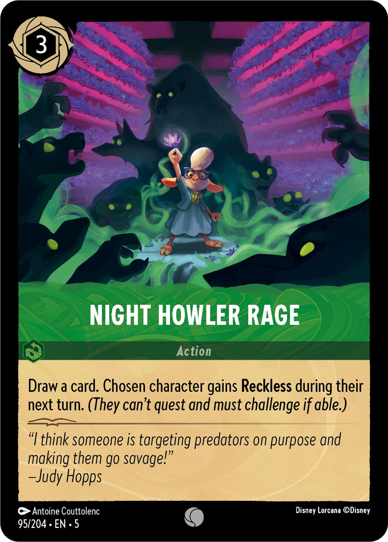 Night Howler Rage (95/204) [Shimmering Skies]