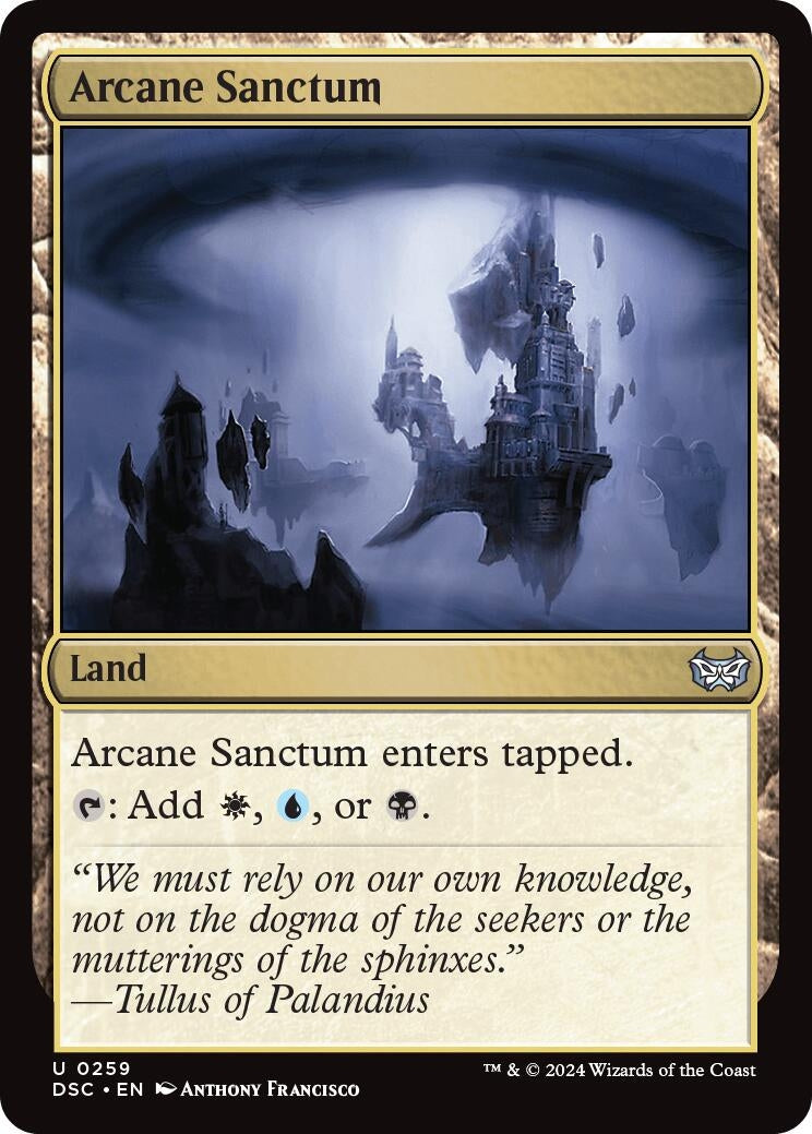Arcane Sanctum [Duskmourn: House of Horror Commander]